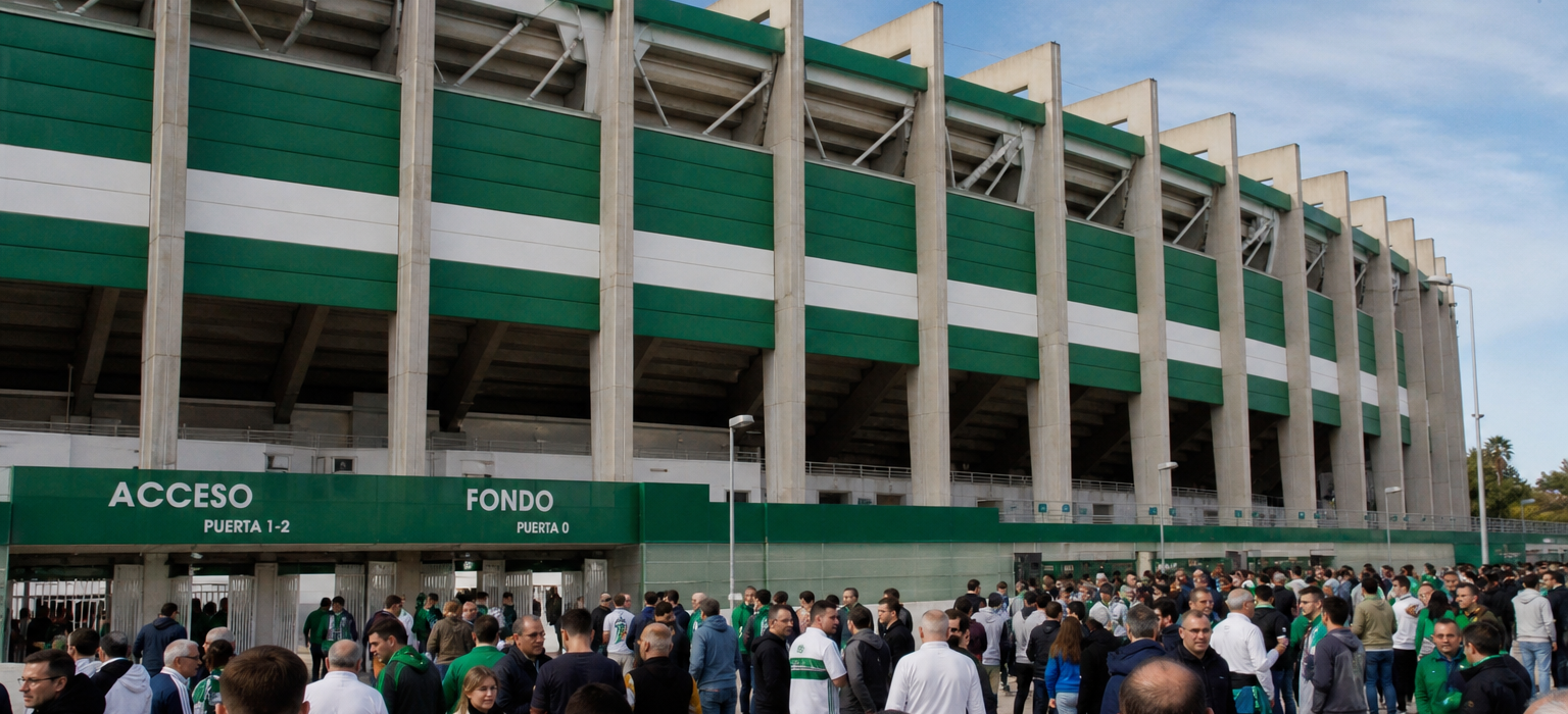 Estadio Martínez Valero exterior on Elche CF match day