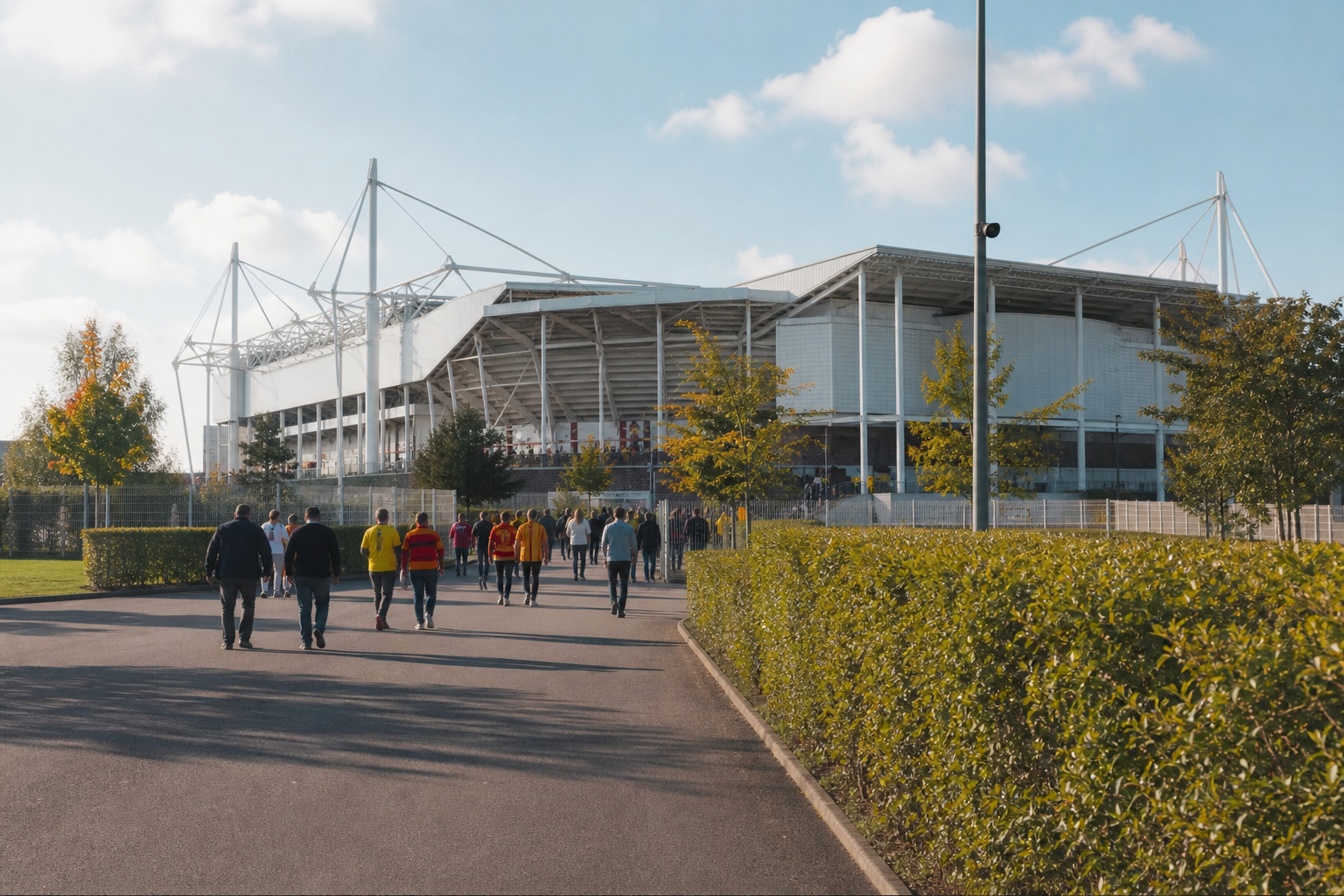 Stade Bollaert-Delelis exterior ahead of an RC Lens Ligue 1 match