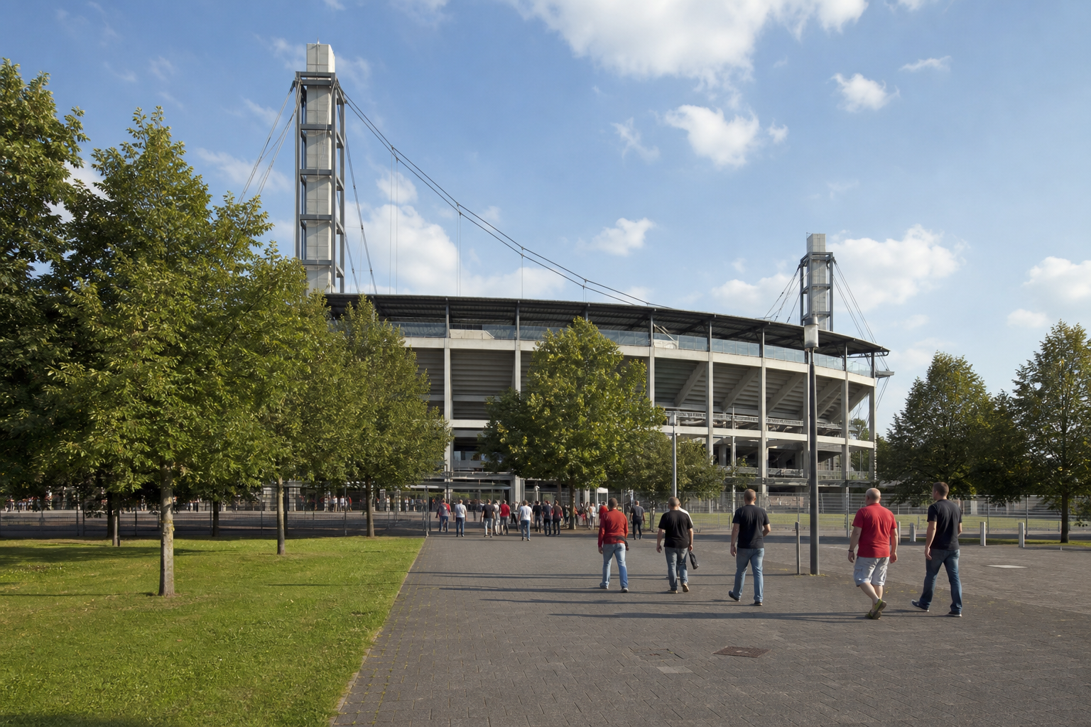 RheinEnergieStadion exterior on 1. FC Köln match day in Cologne