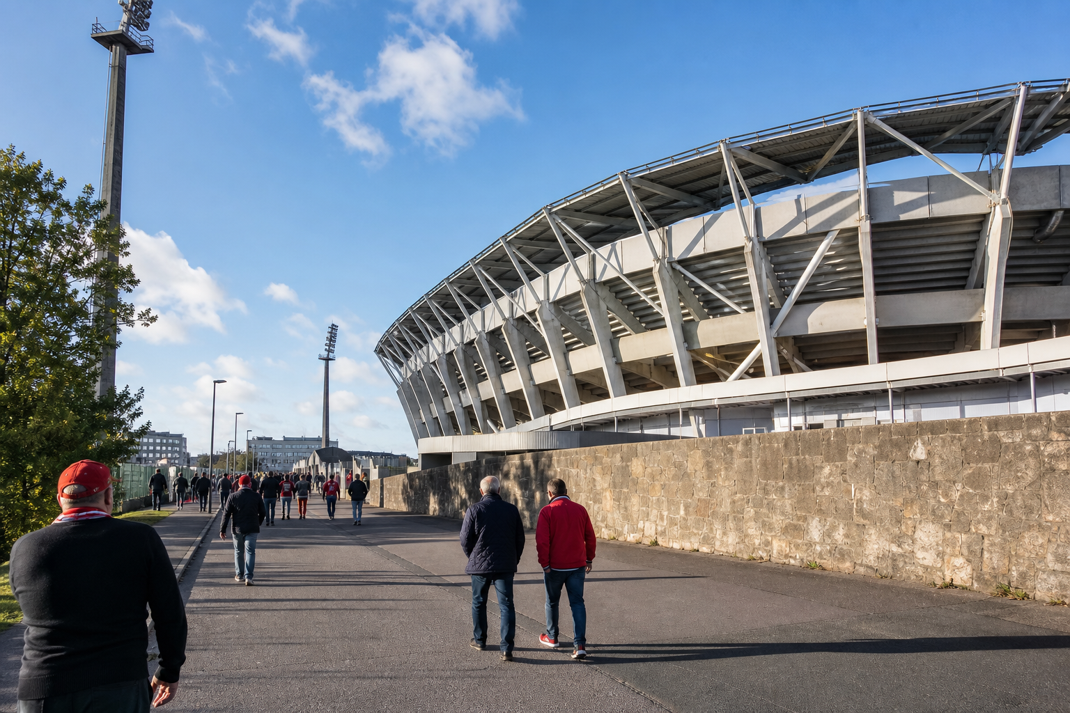 Stade Francis-Le Blé exterior ahead of a Brest Ligue 1 match