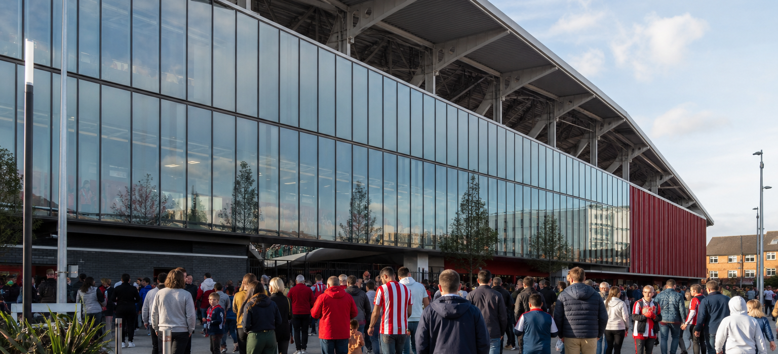 Gtech Community Stadium exterior beside the Thames in west London