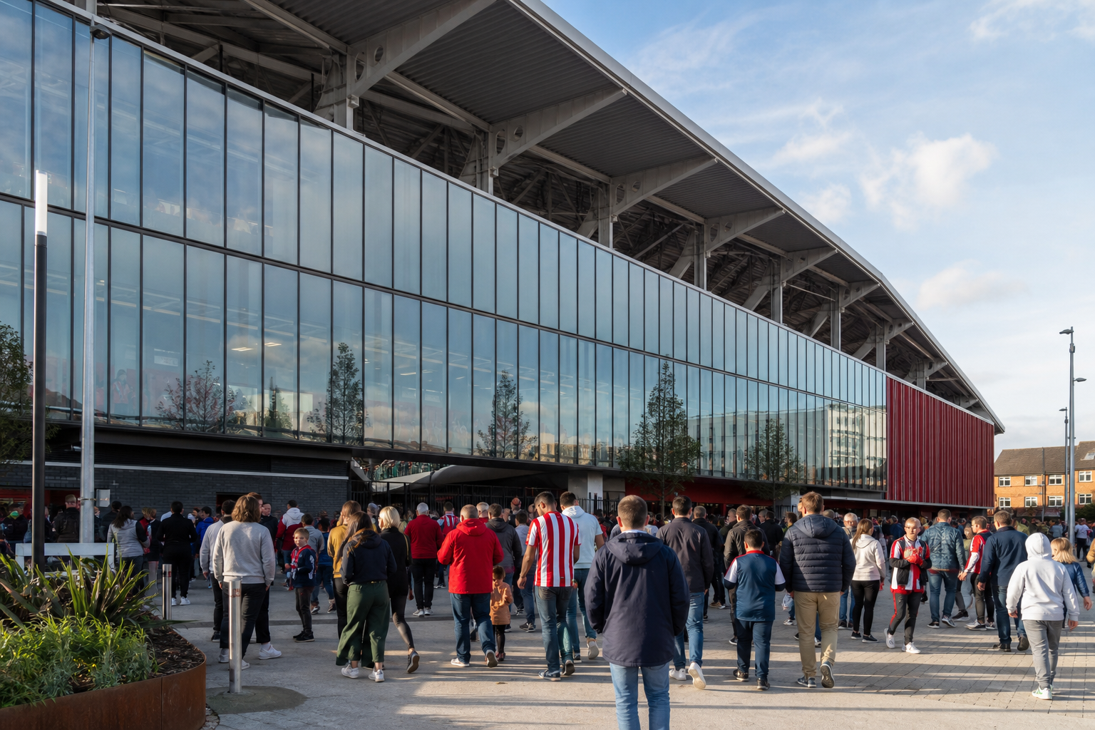 Gtech Community Stadium exterior beside the Thames in west London