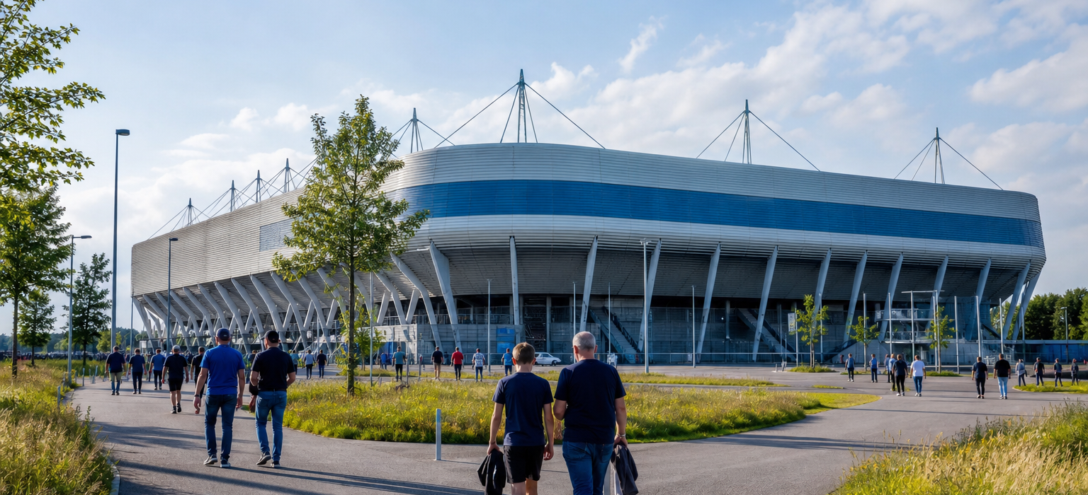 MAC3PARK stadion exterior on PEC Zwolle match day