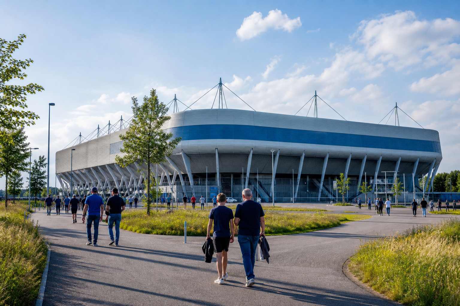 MAC3PARK stadion exterior on PEC Zwolle match day