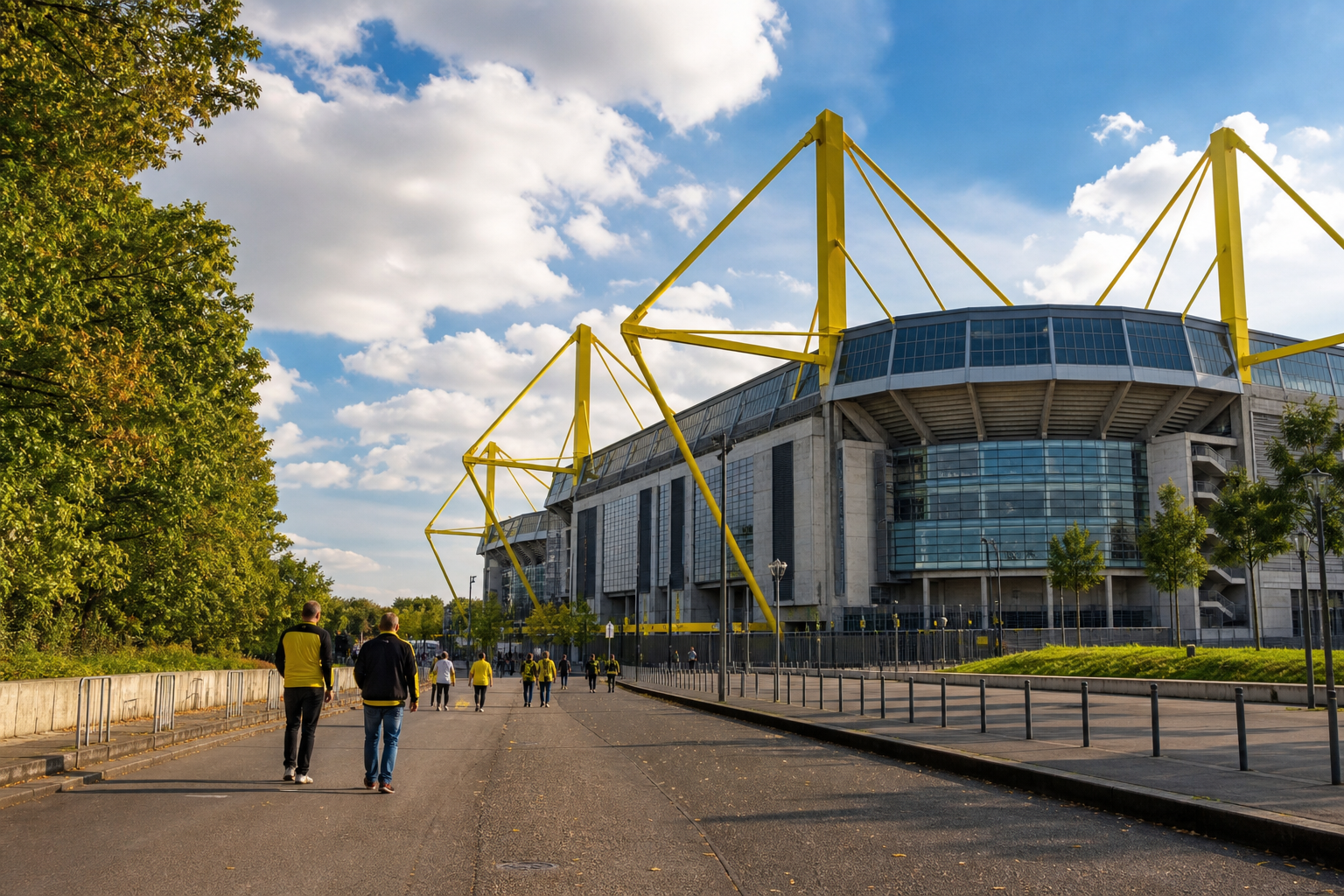 Signal Iduna Park exterior ahead of a Borussia Dortmund Bundesliga match