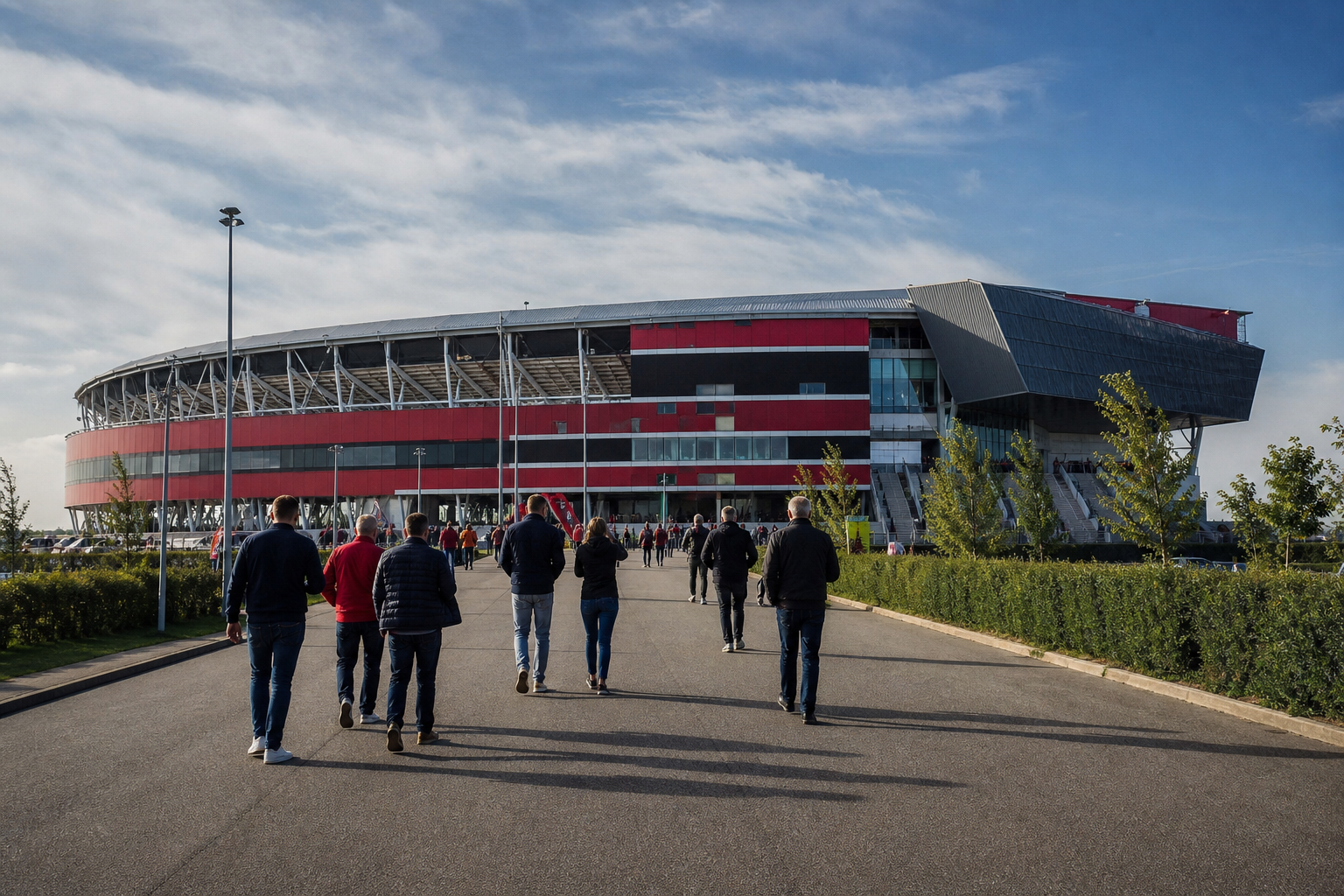 AFAS Stadion exterior ahead of an AZ Alkmaar Eredivisie match
