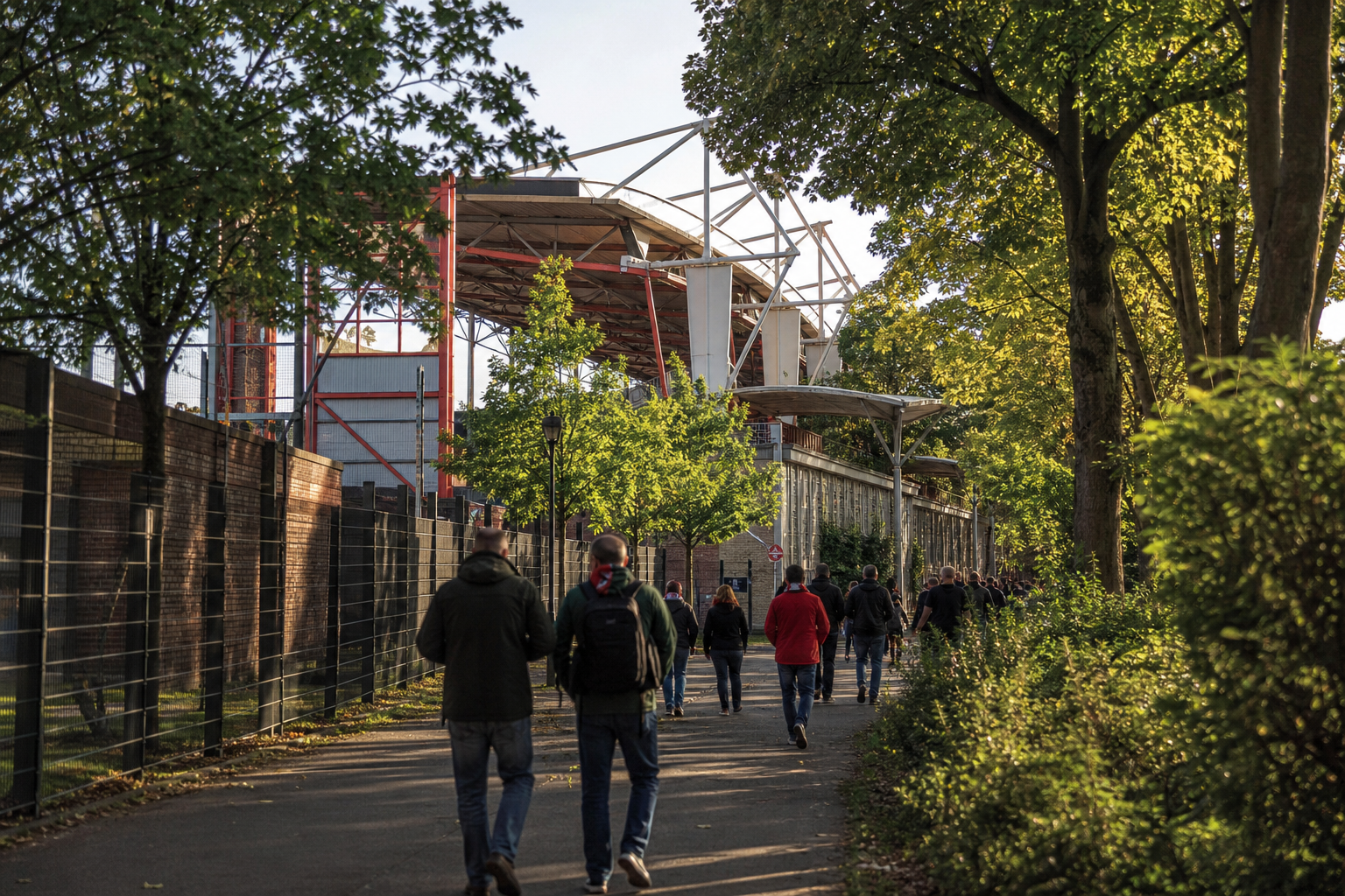 Stadion An der Alten Försterei exterior ahead of a Union Berlin match