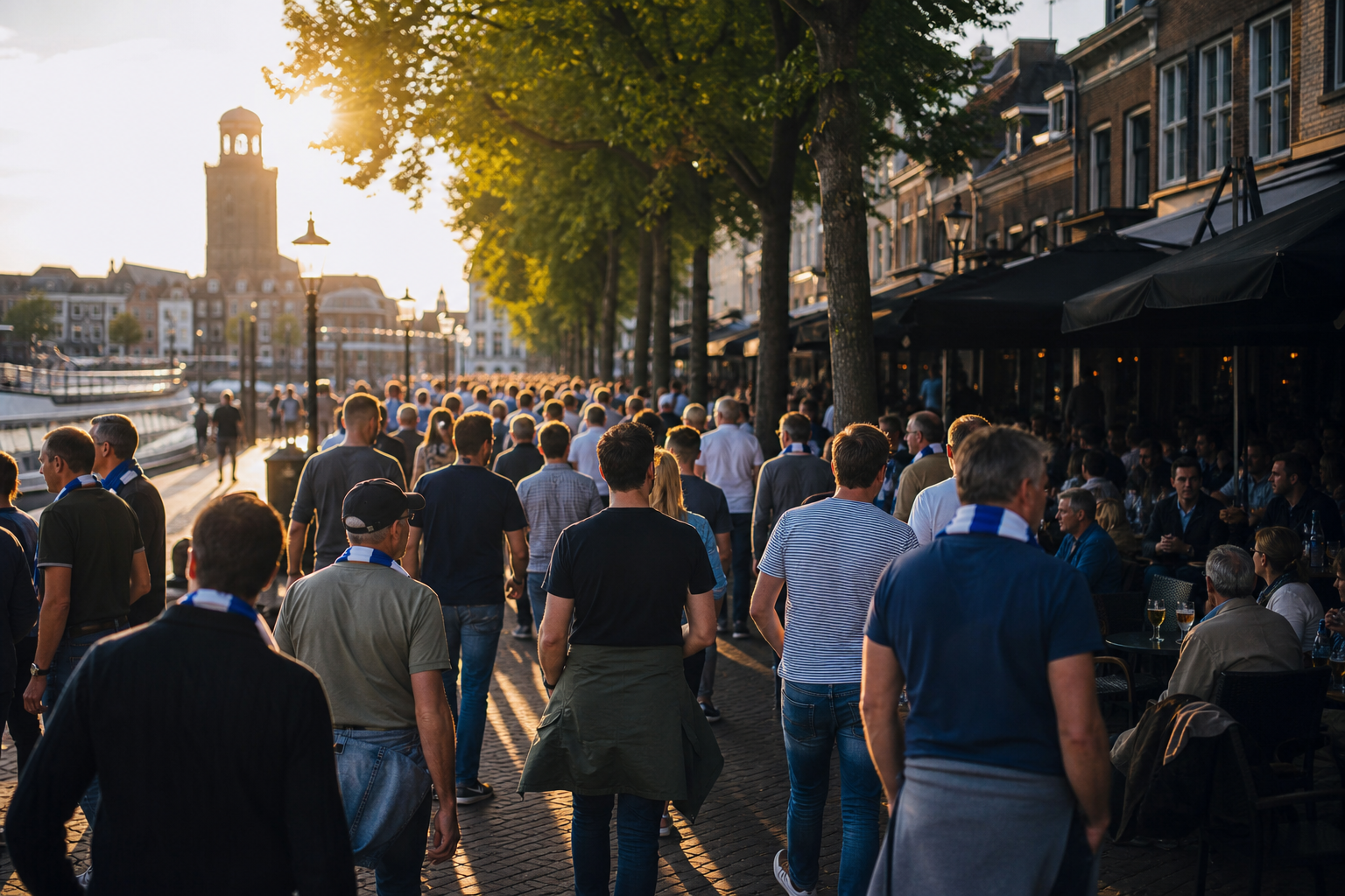 Travelling fans heading to MAC3PARK for an Eredivisie game in Zwolle