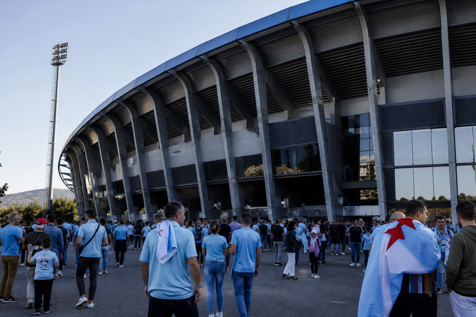 Abanca Balaídos stadium in Vigo before a Celta Vigo La Liga match