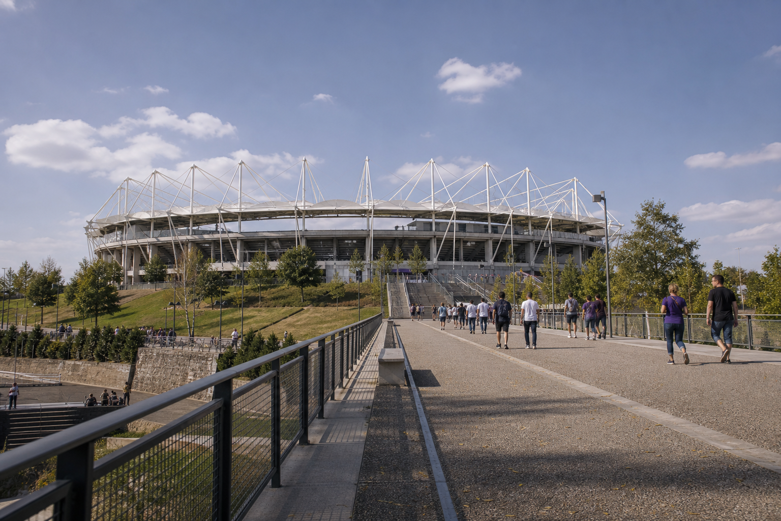 Stadium de Toulouse exterior ahead of a Toulouse FC Ligue 1 match