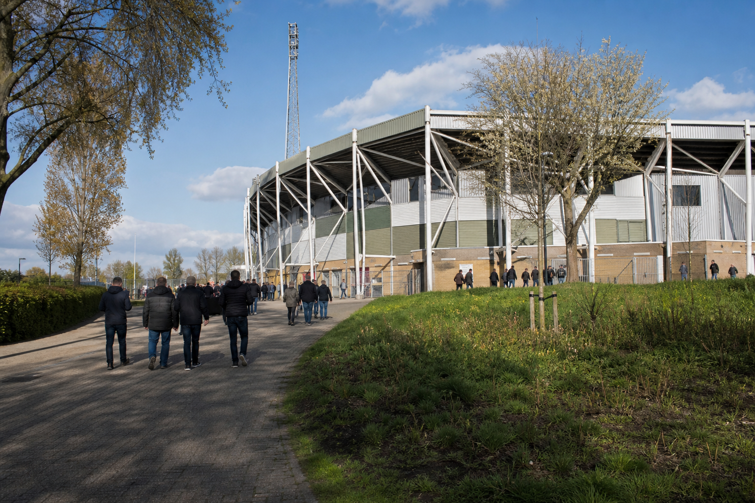 Van Donge & De Roo Stadion exterior on Excelsior match day in Rotterdam