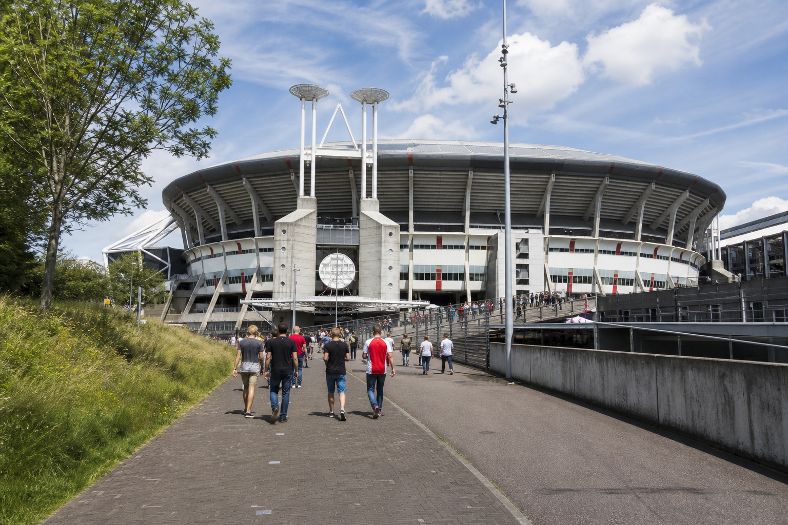 Johan Cruyff Arena exterior ahead of an Ajax Eredivisie match in Amsterdam