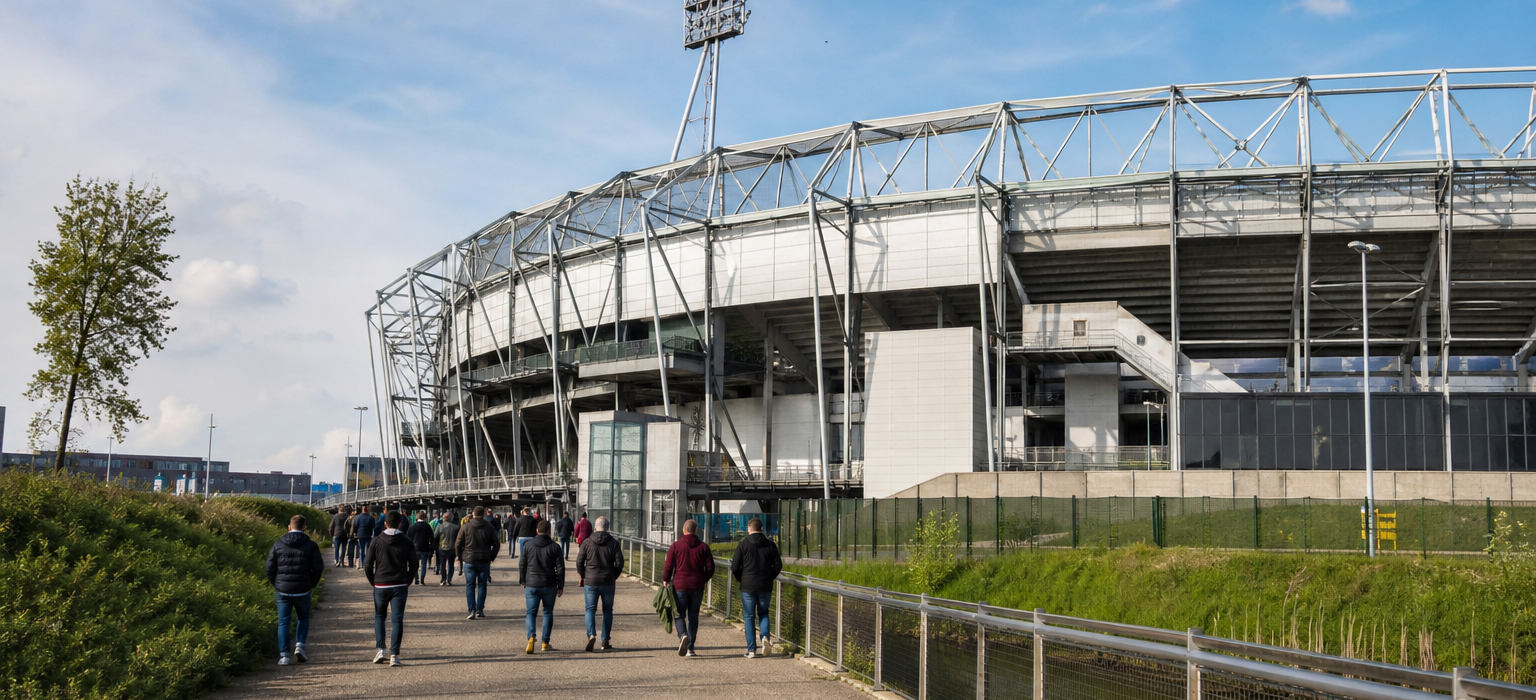 Werktalent Stadion exterior ahead of an ADO Den Haag Eredivisie match in The Hague