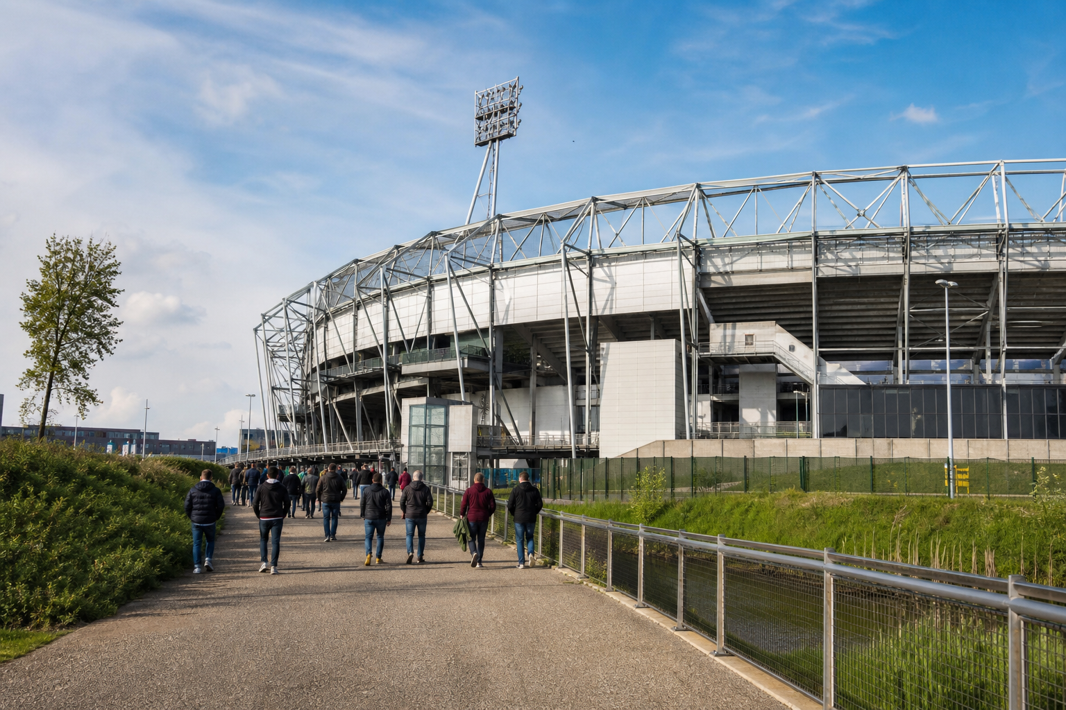 Werktalent Stadion exterior ahead of an ADO Den Haag Eredivisie match in The Hague