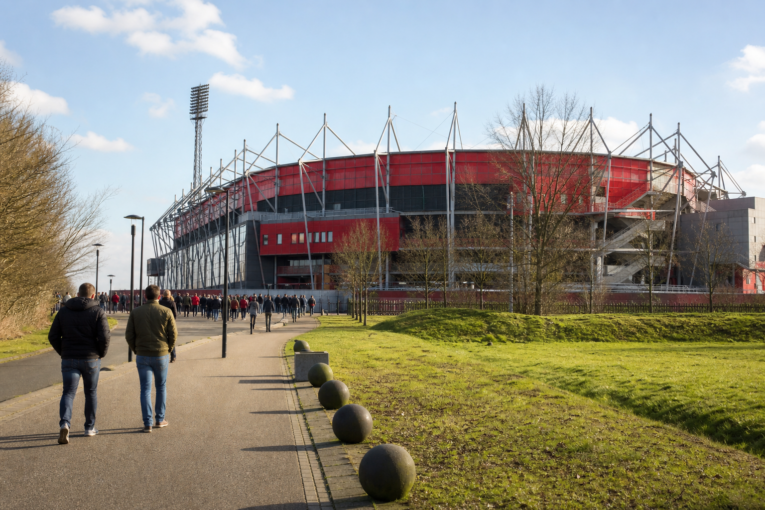 De Grolsch Veste exterior on FC Twente match day in Enschede