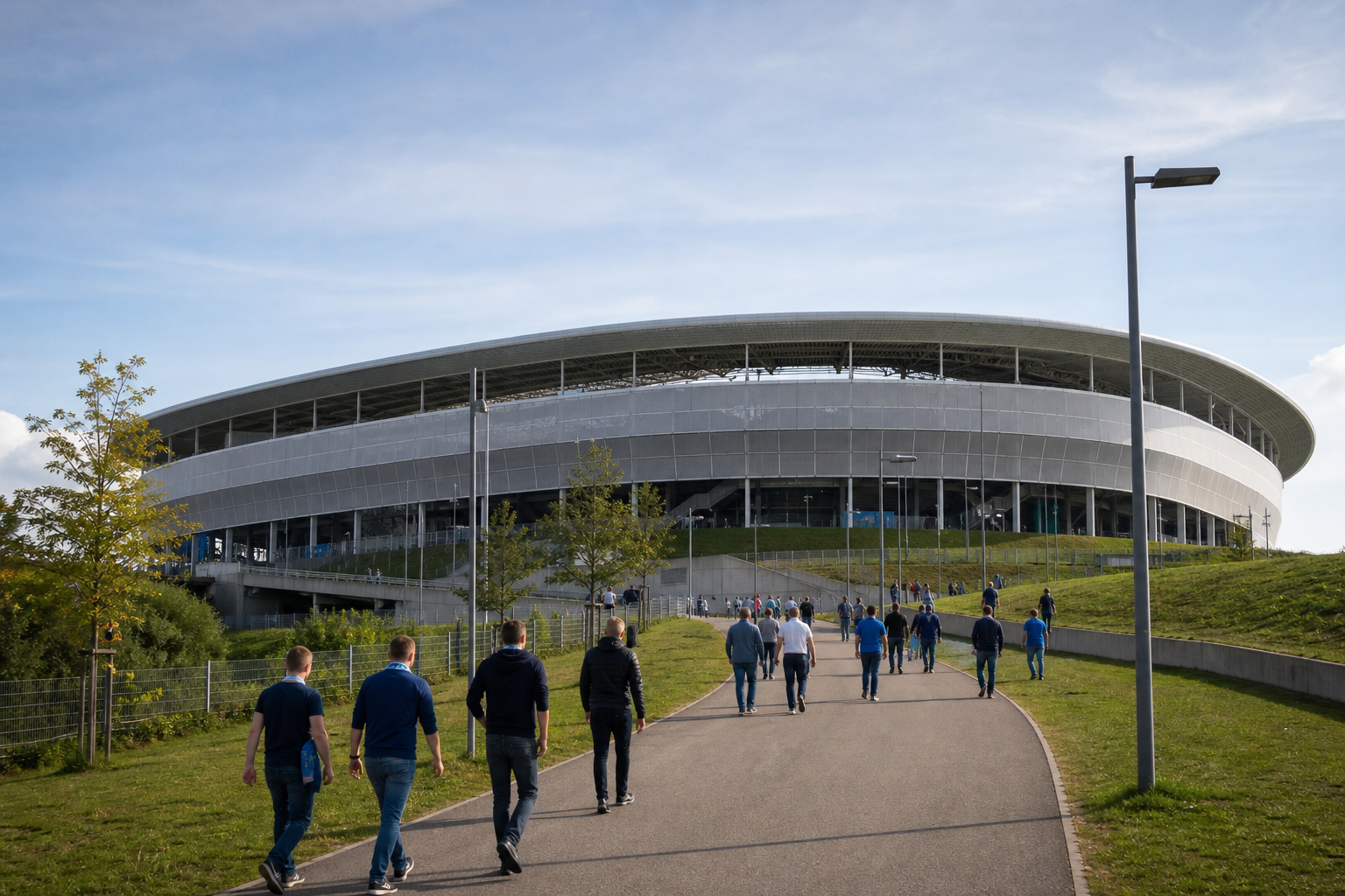 PreZero Arena exterior ahead of a TSG Hoffenheim Bundesliga match in Sinsheim