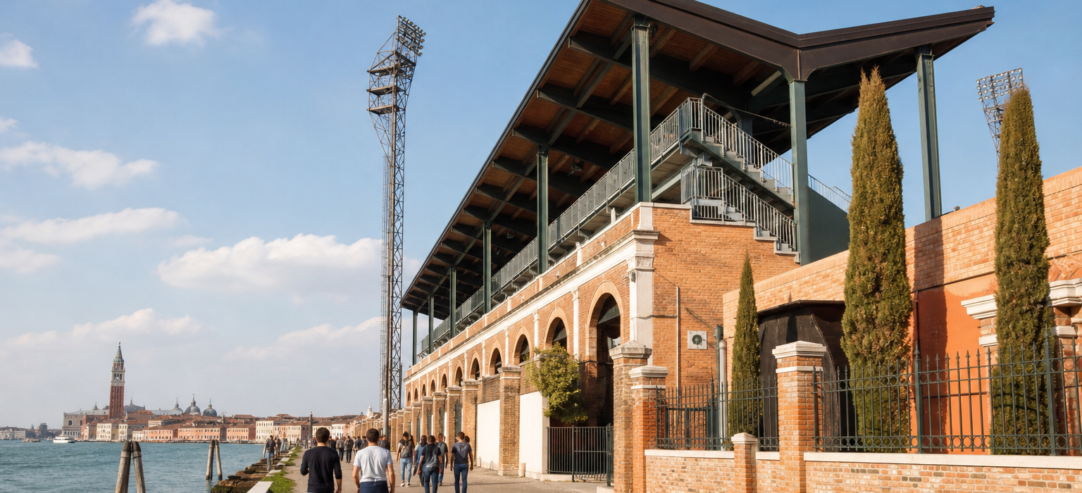 Stadio Pier Luigi Penzo on Sant’Elena ahead of a Venezia Serie A match