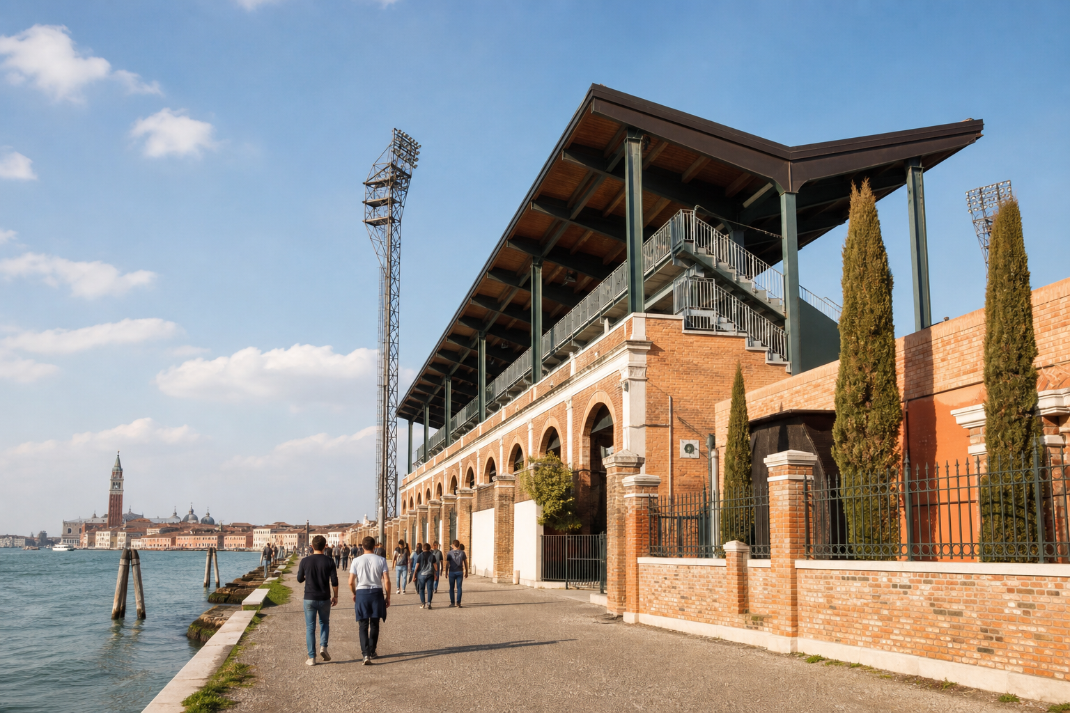 Stadio Pier Luigi Penzo on Sant’Elena ahead of a Venezia Serie A match